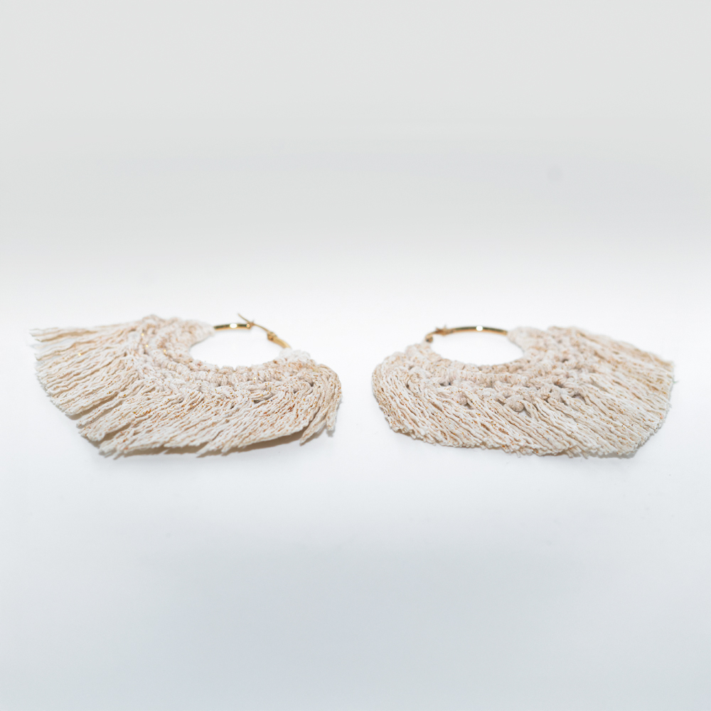 Aretes macramé
