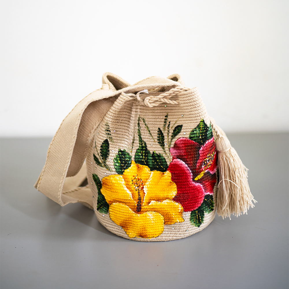 Mochila flores 