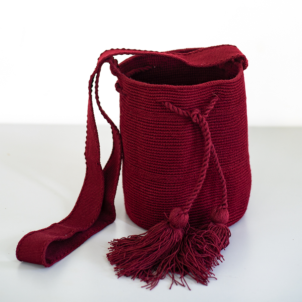Bolso vinotinto 