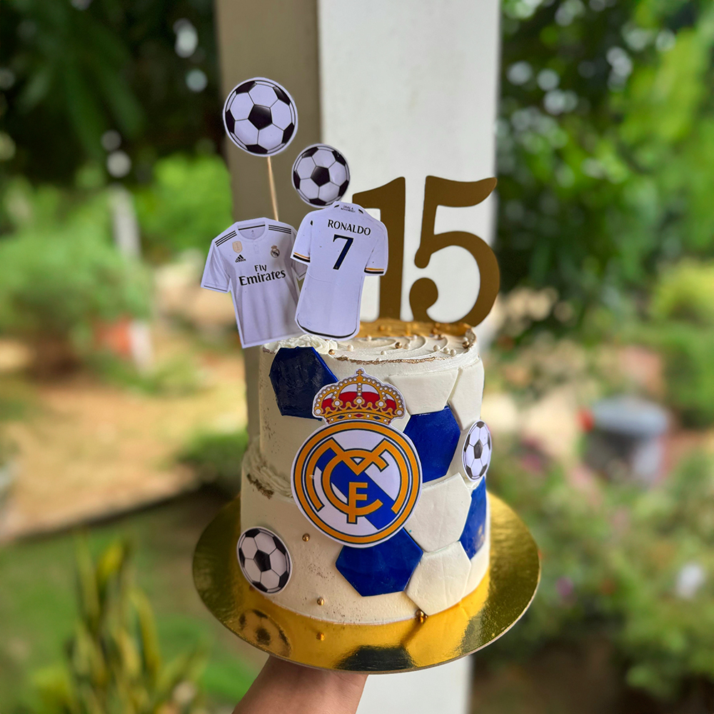 Pudín decoracion de fútbol
