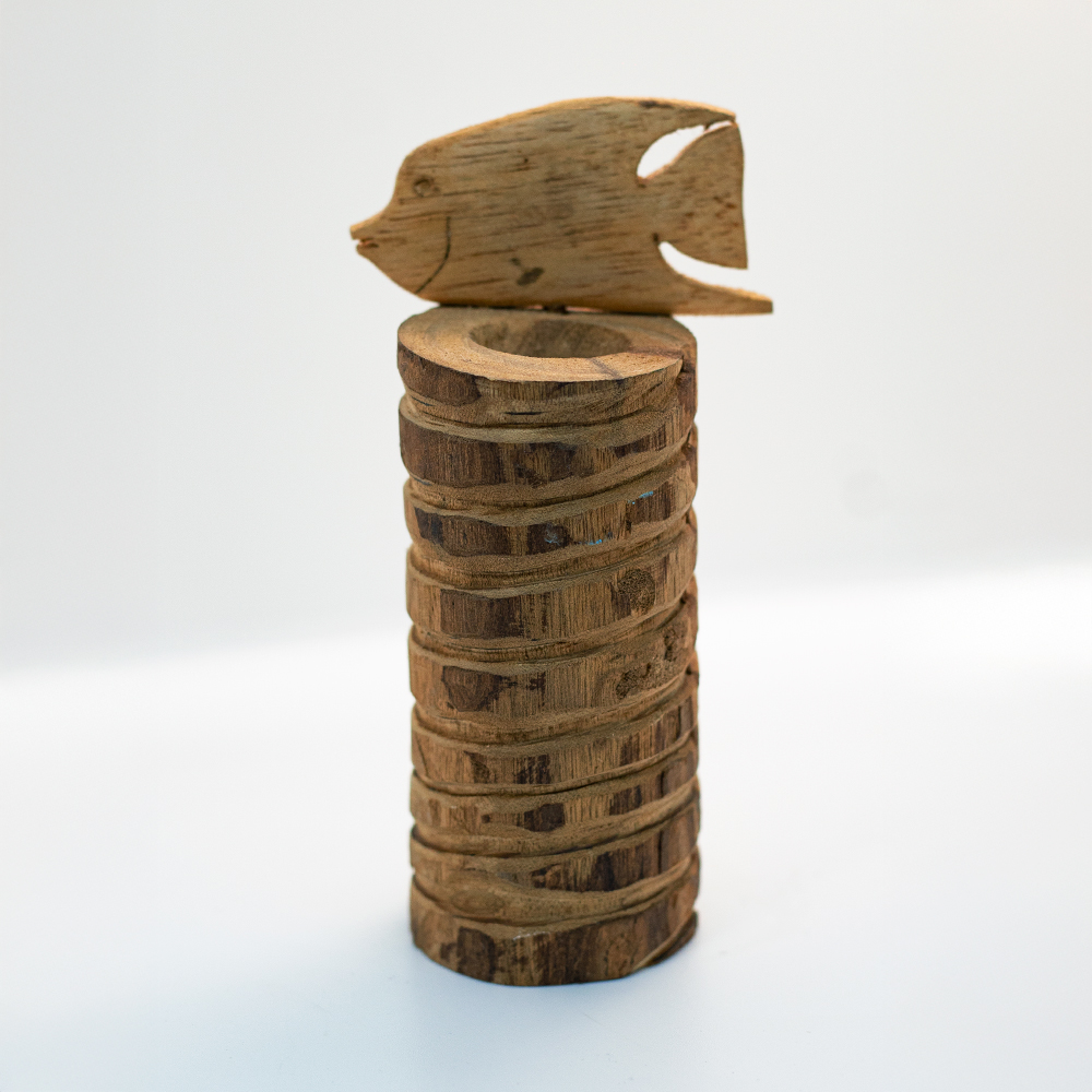 Escultura de pez