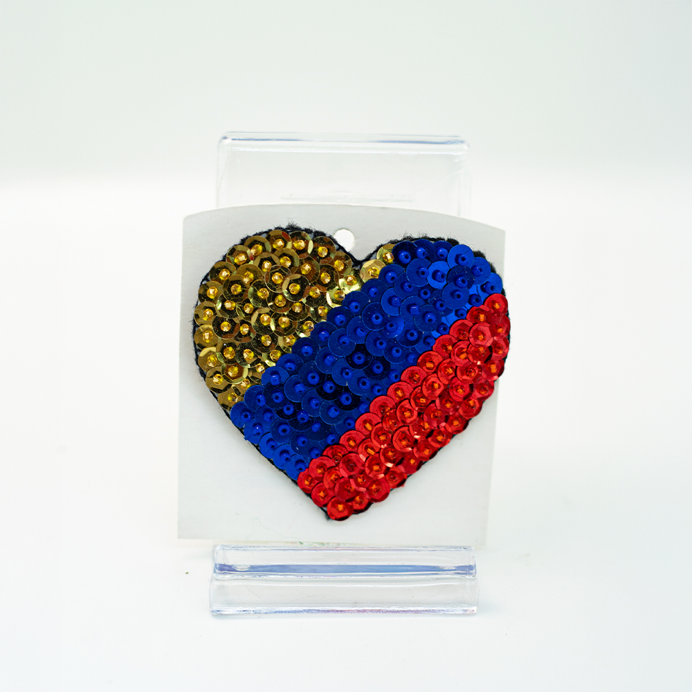 Broche corazón de colombia