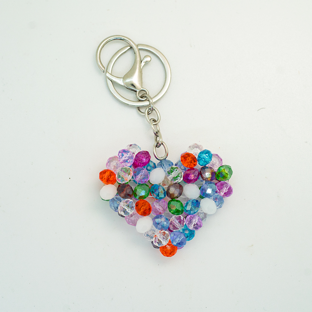 LLavero corazón de colores